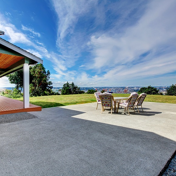 Concrete for patios and driveways